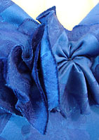 Fitted cocktail dress in silk brocade