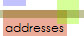 addresses